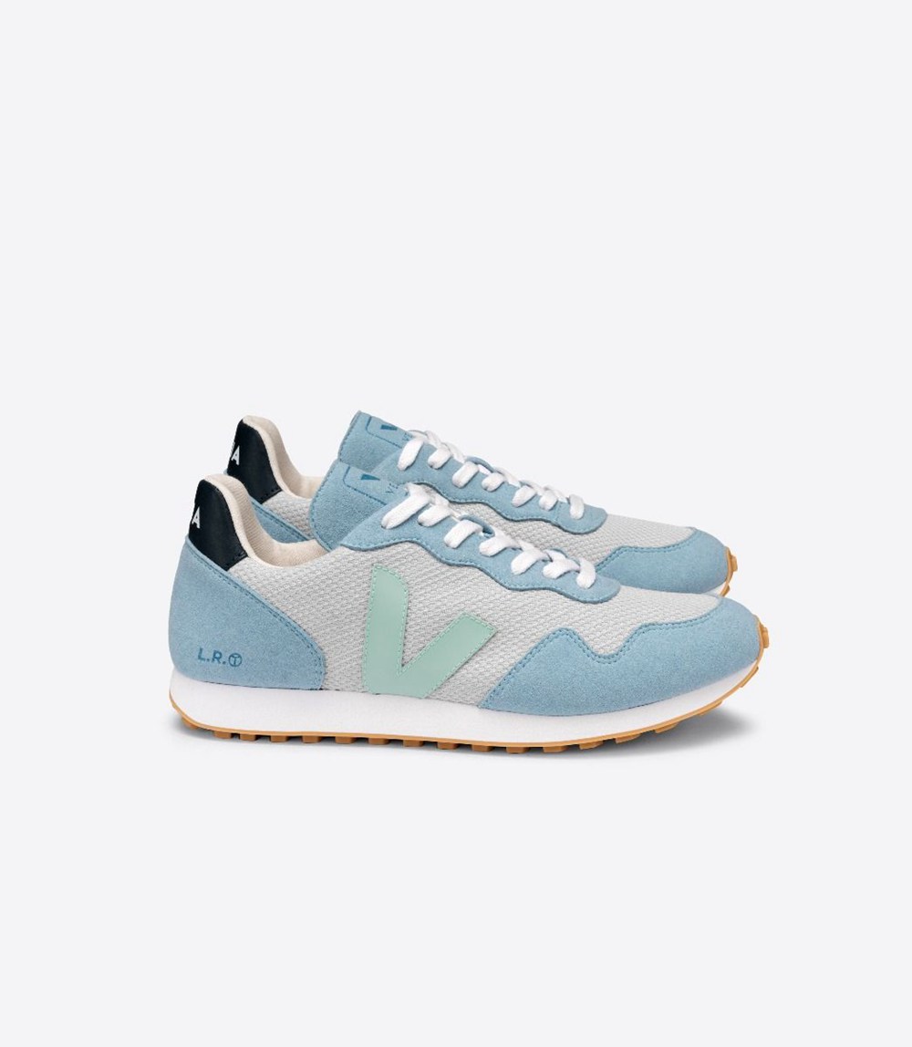 Veja Sneakers Womens - Sdu Rec Alveomesh - Grey/Blue - 9107MNDFS